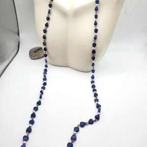 Purple blue‎ toned heart necklace